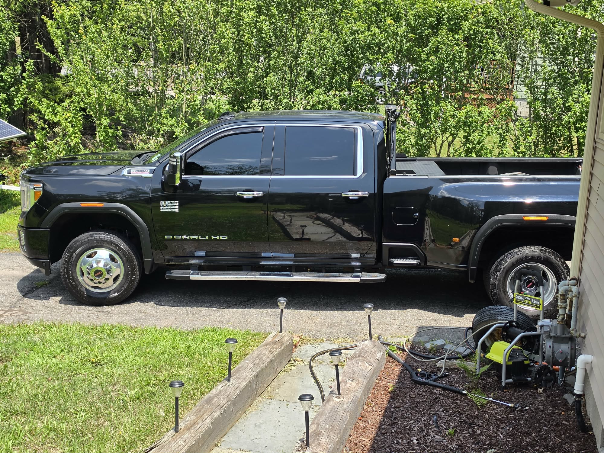 Priority One Rentals truck and equipment transport setup